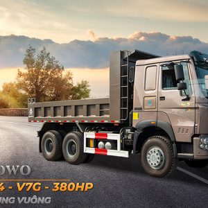 Xe tải Ben HOWO 6X4 V7G 380HP Thùng Vuông