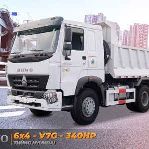 Xe tải Ben HOWO TMT 6x4 V7G 340HP Thủng HUYNDAI