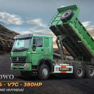 XE TẢI BEN HOWO TMT 6X4 VTC 380HP THÙNG HUYNDAI