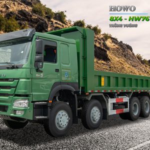 Xe tải Ben HOWO TMT 8×4 HW76 380HP Thùng Vuông