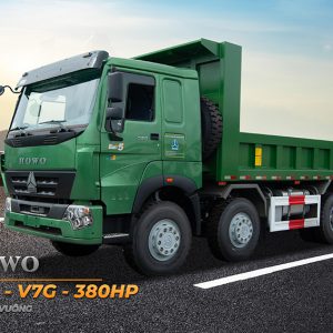 Xe tải Ben HOWO TMT 8×4 V7G 380HP Thùng Vuông